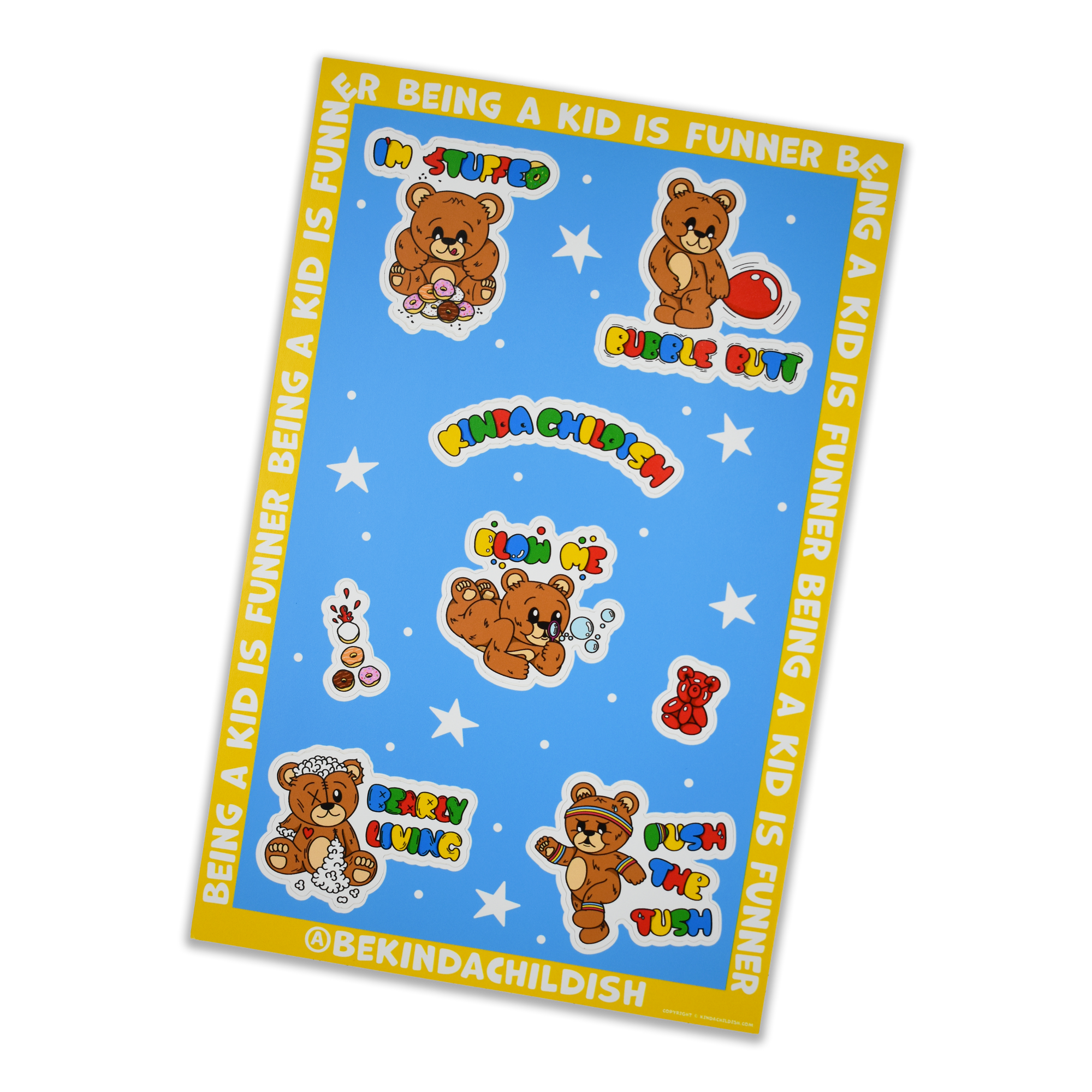 TEDDY PERSONALITY STICKERS